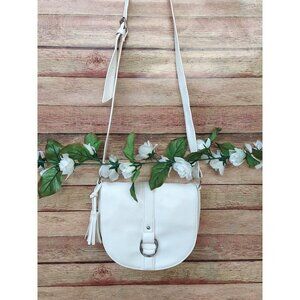 White Avon Signature Collection Vegan Leather Crossbody Purse Adjustable MINT